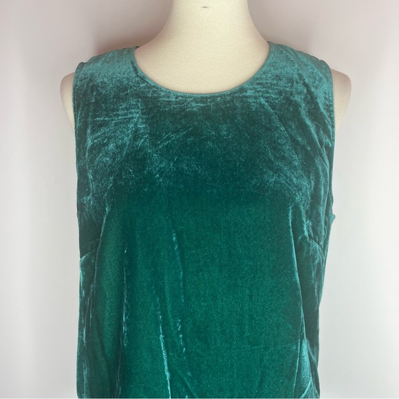J. Crew velvet tank top green size 12 - Picture 3 of 9